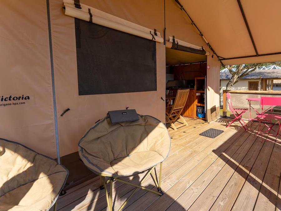 Tente en toile et en bois 5 personnes - SAFARI Tente 5 pers 1
