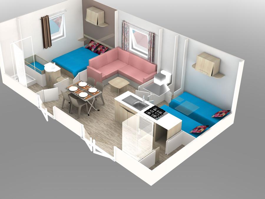 Mobilhome 4 personnes - SWEET HOME 4