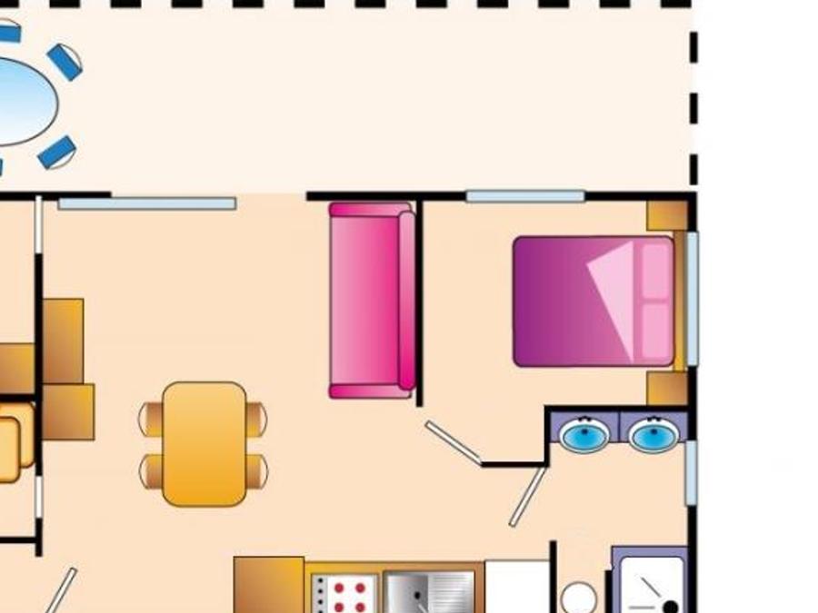 Chalet 6 personnes - CHATAIGNIER CONFORT AVEC CLIMATISATION 3