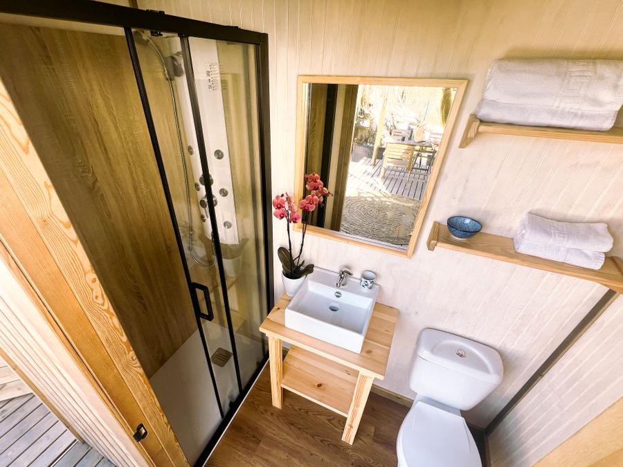 Tente en toile et en bois 2 personnes - Glamping Cabin-Tent Senyoret 21