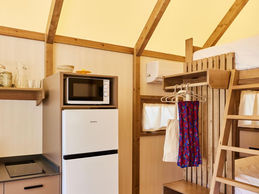 Tente en toile et en bois 2 personnes - Glamping Cabin-Tent Senyoret 13