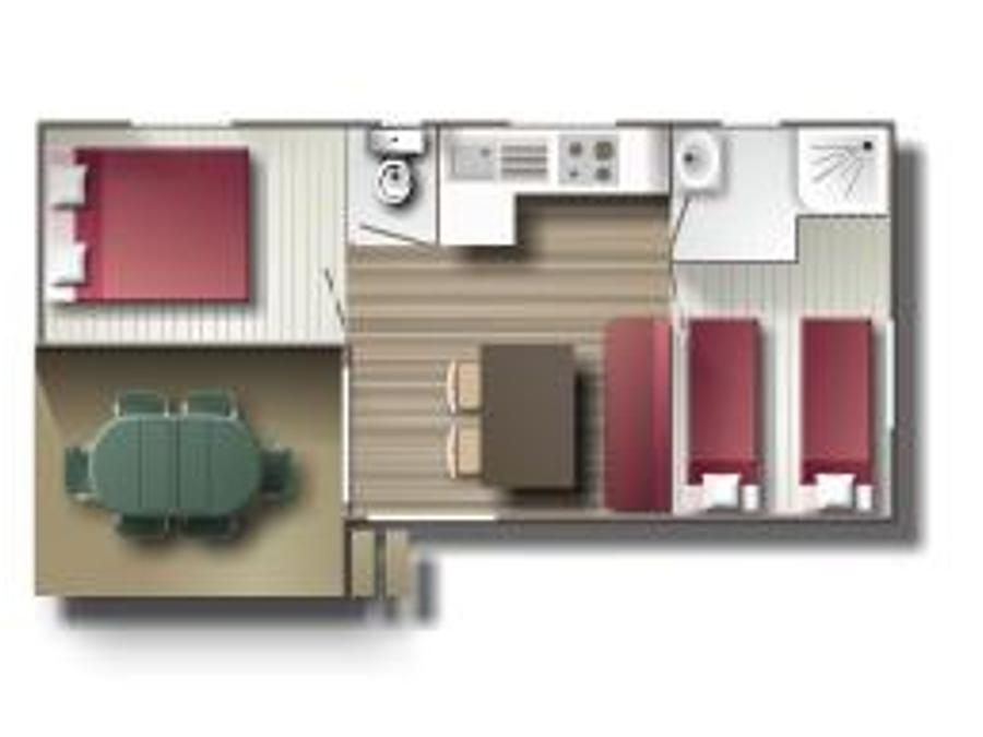 Mobilhome 2 personnes - Confort Delta 11