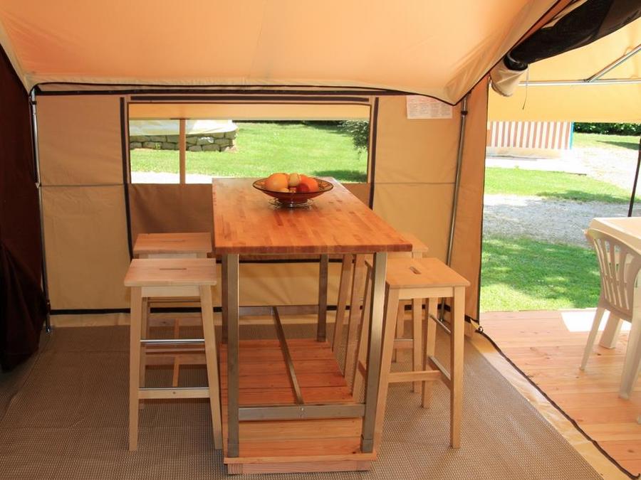 Tente en toile et en bois 4 personnes - Lodge Nature - Sans sanitaires 4