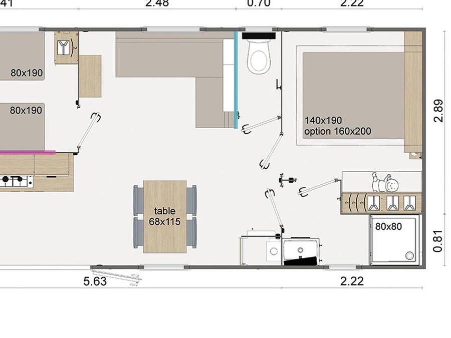 Mobilhome 4 personnes - Cottage Alzou 6