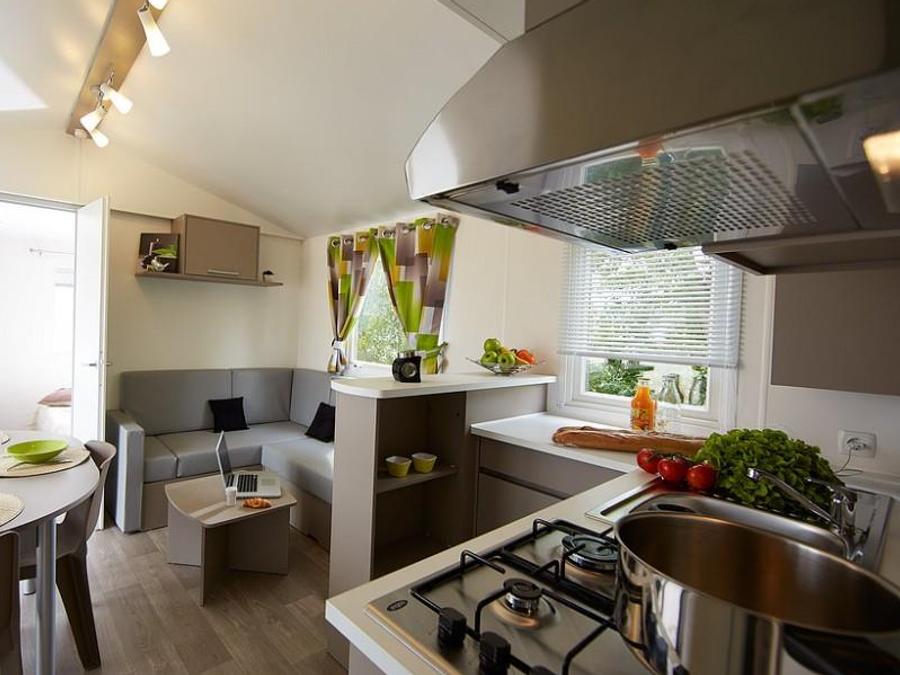 Mobilhome 6 personnes - Cottage DORDOGNE TRIBU - 3 chambres avec terrasse couverte 18m² 2