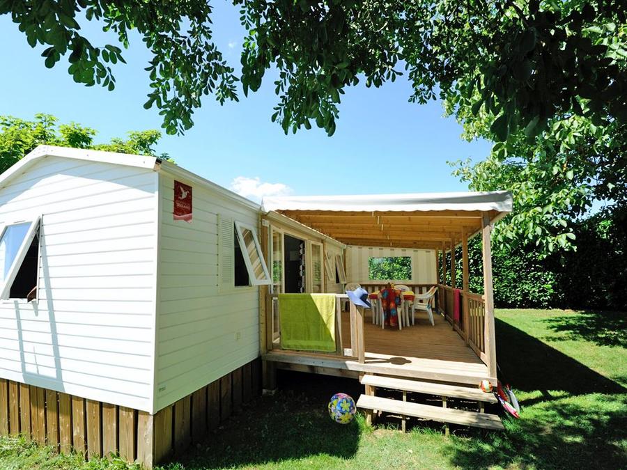 Mobilhome 6 personnes - Cottage DORDOGNE TRIBU - 3 chambres avec terrasse couverte 18m² 1