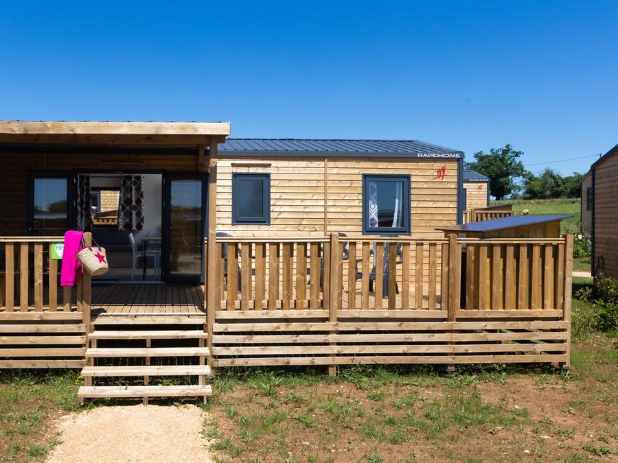 Mobilhome 4 personnes - Cottage Les P'tit Quercynois (Arrivée Samedi) - 2 chambres - 2 salles de bain 1