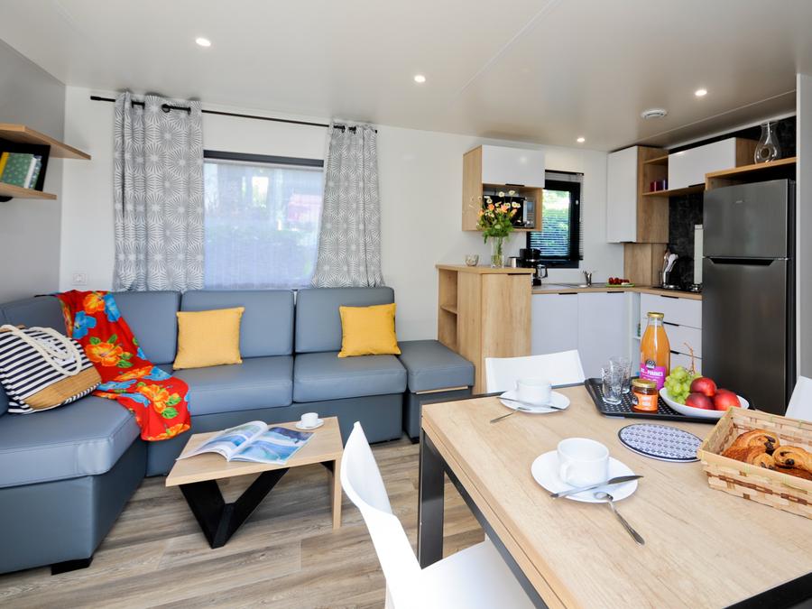 Mobilhome 6 personnes - R-Home 32m² (3 CH 1 SDB) Terrasse Vue mer 0