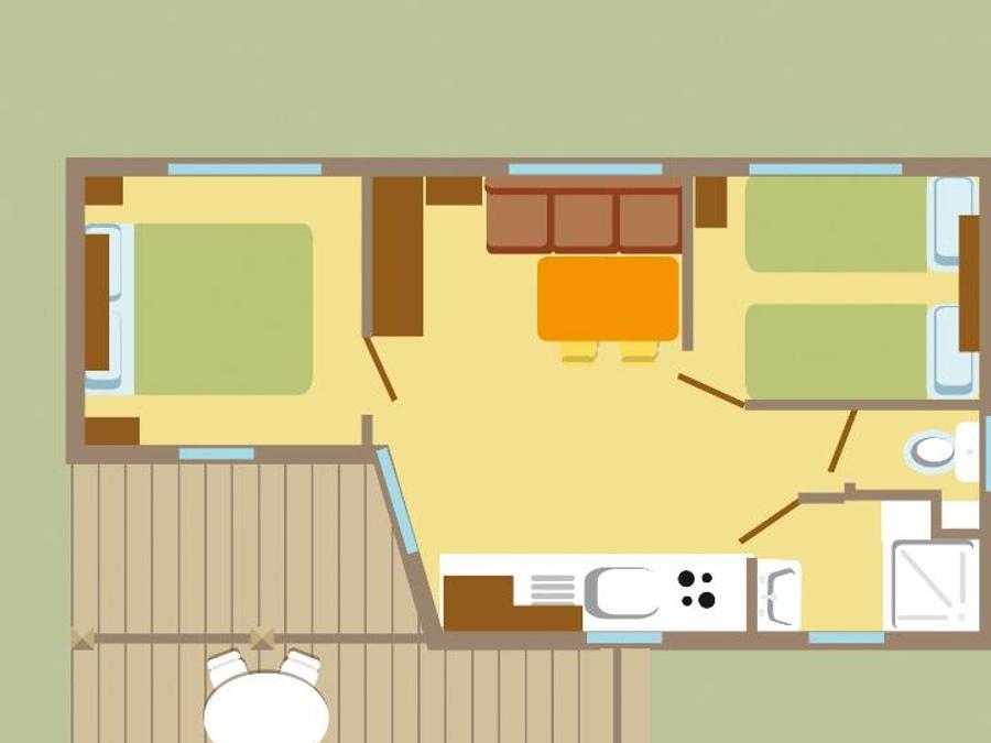 Mobilhome 4 personnes - CONFORT 3