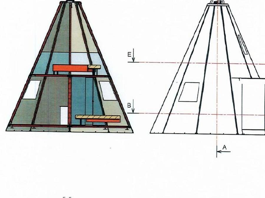 Insolite 5 personnes - TIPI HOME 3ch 5pers - sans sanitaire - 34m2 6