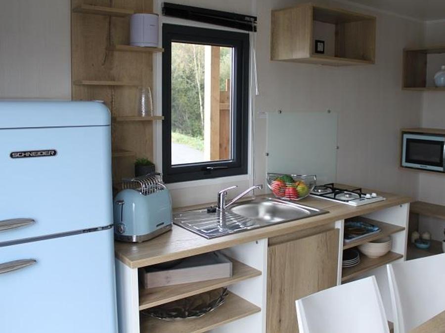 Mobilhome 5 personnes - CABANE GLAMPING 2ch - 5 pers - sans sanitaire - 22m2 3