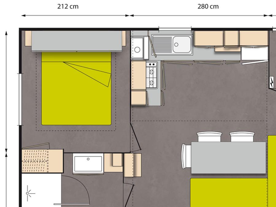 Mobilhome 6 personnes - Ciela Confort - 3 chambres 9