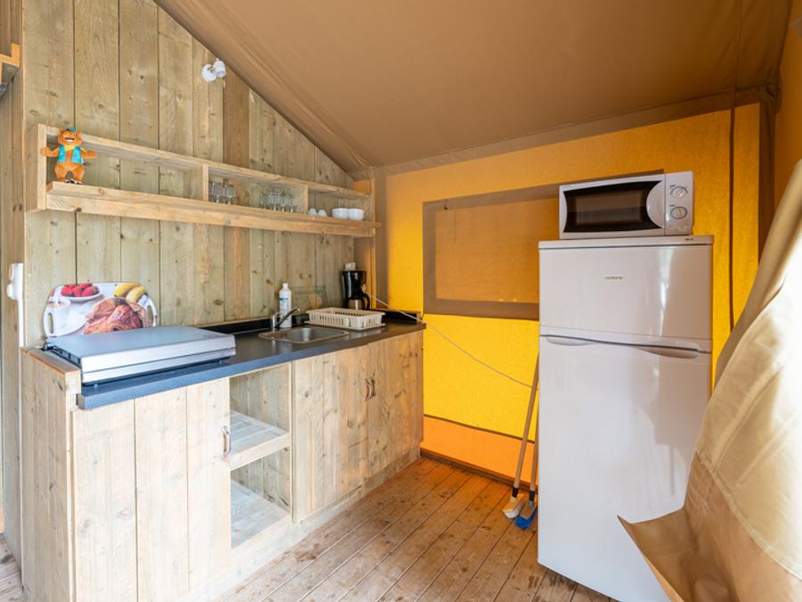 Lodge 6 personnes - Tente Ciela Nature Lodge - 2 chambres - Cuisine équipée – Salle de bain 2