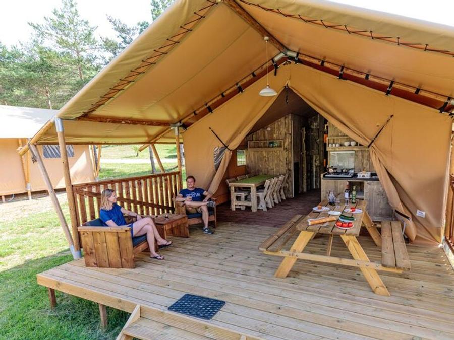 Lodge 6 personnes - Tente Ciela Nature Lodge - 3 chambres - Cuisine équipée – Salle de bain 0