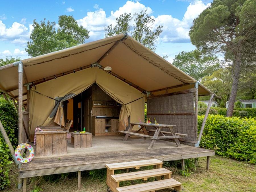 Lodge 6 personnes - Tente Ciela Nature Lodge - 3 chambres - Cuisine équipée – Salle de bain 6