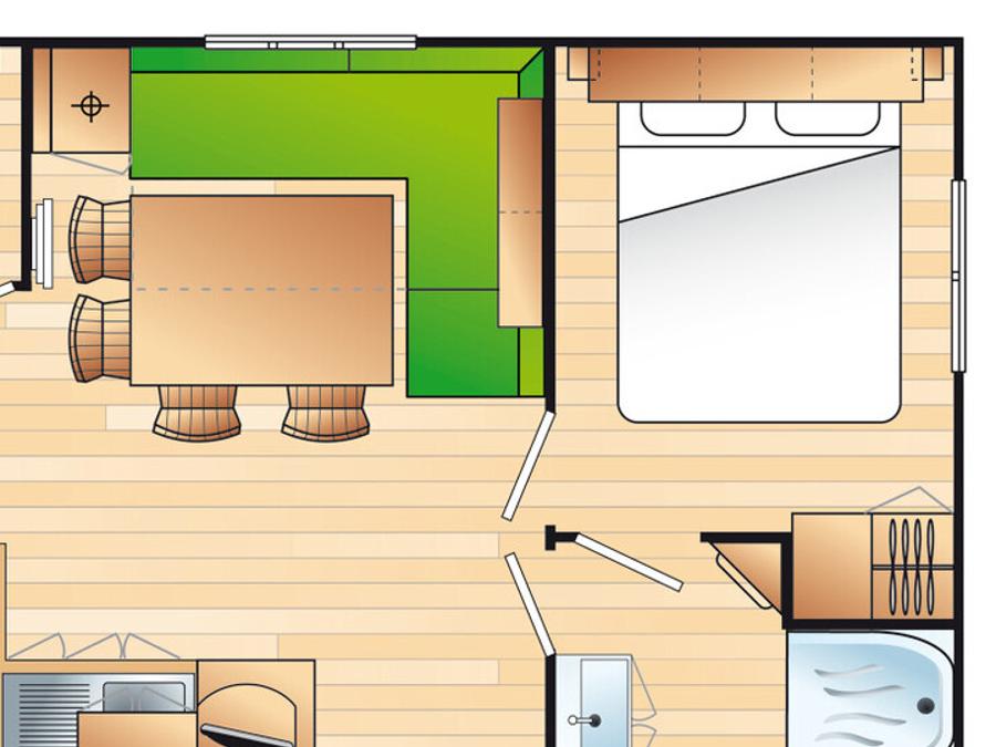 Mobilhome 6 personnes - Mobil home Ciela Confort Compact - 3 chambres 6