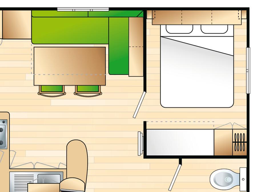 Mobilhome 5 personnes - Ciela Confort Compact - 2 Chambres 8