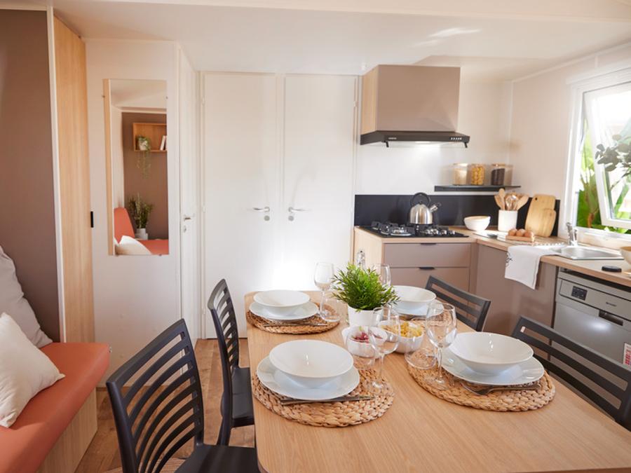Mobilhome 6 personnes - Ciela Privilège - 3 chambres - Vue sur le lac - barbecue 2