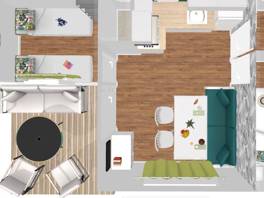 Mobilhome 4 personnes - Gamme Premium - Rio 4 pers - Climatisé 5