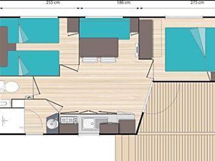 Mobilhome 4 personnes - O'HARA 734 2 chambres 23m² 2015 9