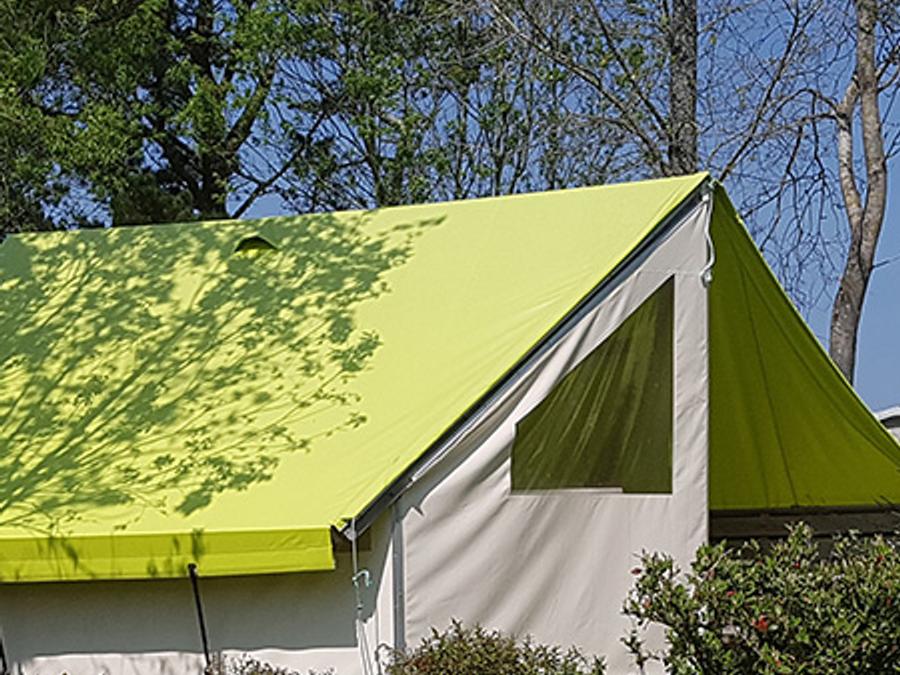 Tente en toile et en bois 4 personnes - Ecolodge SAHARI 17m² 2 chambres - sans sanitaires 0