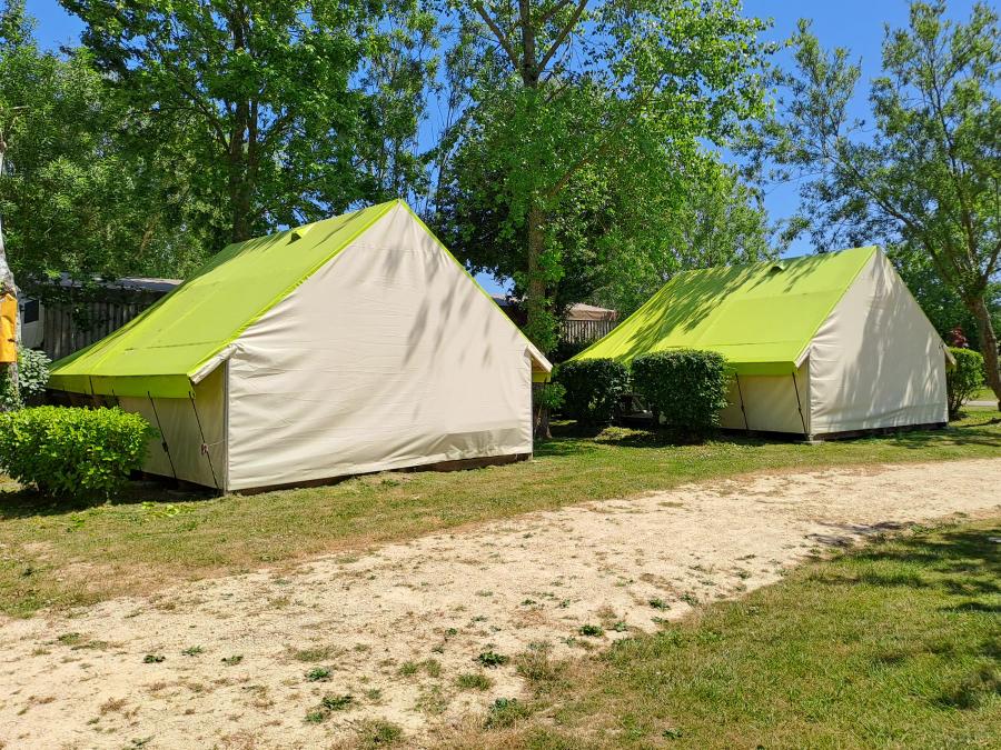 Tente en toile et en bois 4 personnes - Ecolodge SAHARI 17m² 2 chambres - sans sanitaires 8