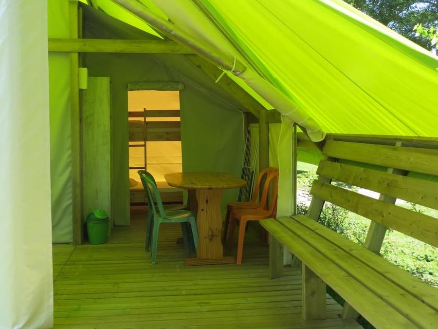 Tente en toile et en bois 4 personnes - Ecolodge SAHARI 17m² 2 chambres - sans sanitaires 6