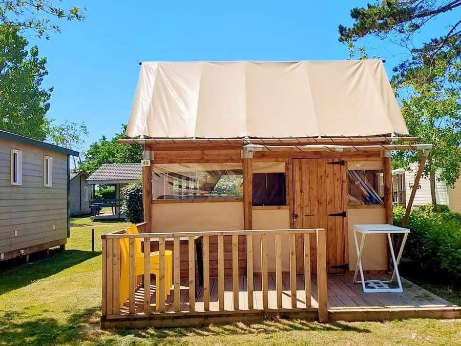 Tente en toile et en bois 4 personnes - LODGE Cocotier (sans sanitaires) 8