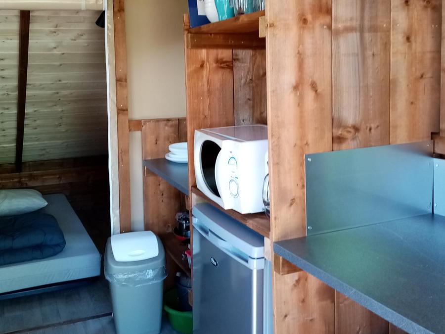 Tente en toile et en bois 4 personnes - LODGE Cocotier (sans sanitaires) 2