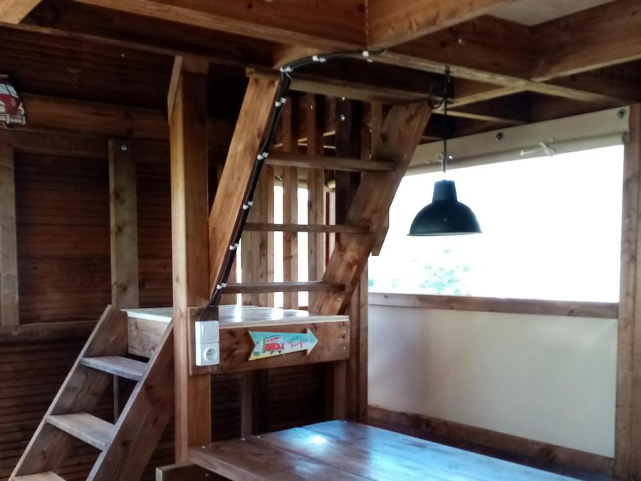 Tente en toile et en bois 4 personnes - LODGE Cocotier (sans sanitaires) 3