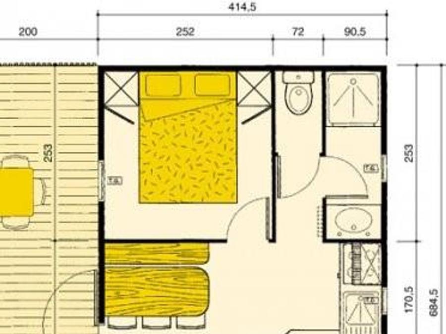 Chalet 5 personnes - Chalet L 'ABEILLE 2 chambres 29m² 2002 11