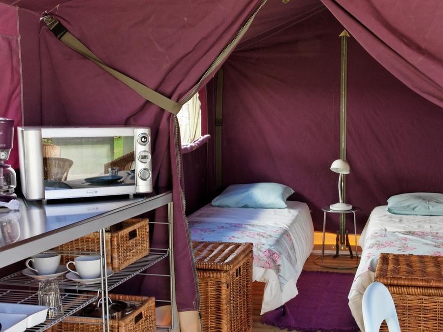 Bungalow toilé 5 personnes - Freeflower Standard 37m² (2 chambres) + terrasse couverte 13m² 5 pers 3