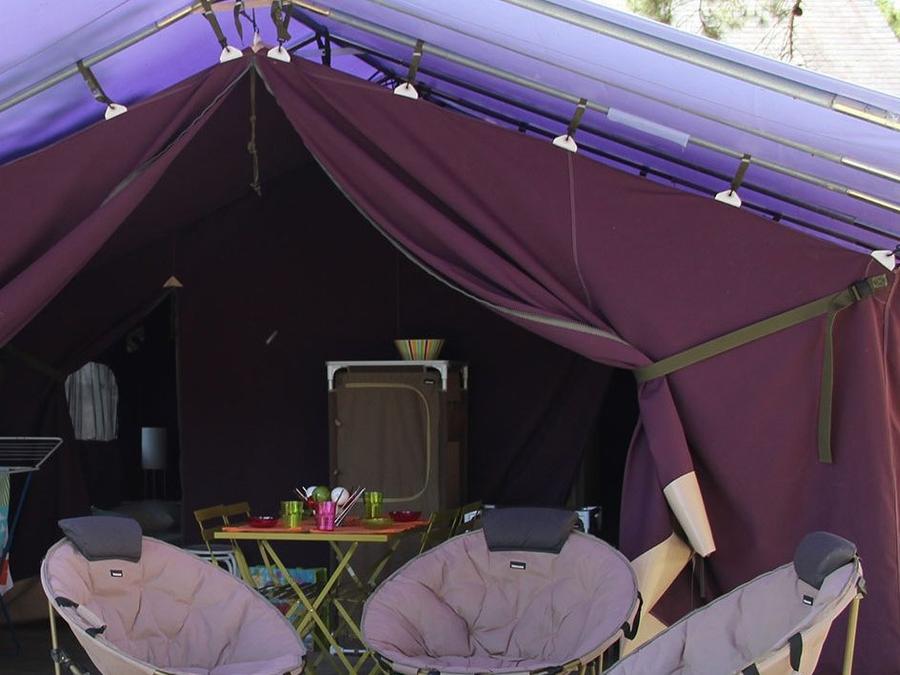 Bungalow toilé 5 personnes - Freeflower Standard 37m² (2 chambres) + terrasse couverte 13m² 5 pers 1