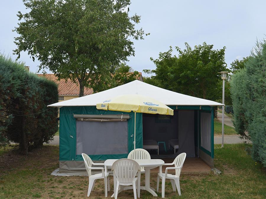 Bungalow toilé 4 personnes - Caraibe, sans sanitaires 3