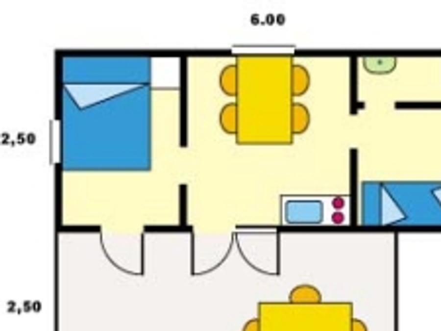 Chalet 4 personnes - sans sanitaires 3
