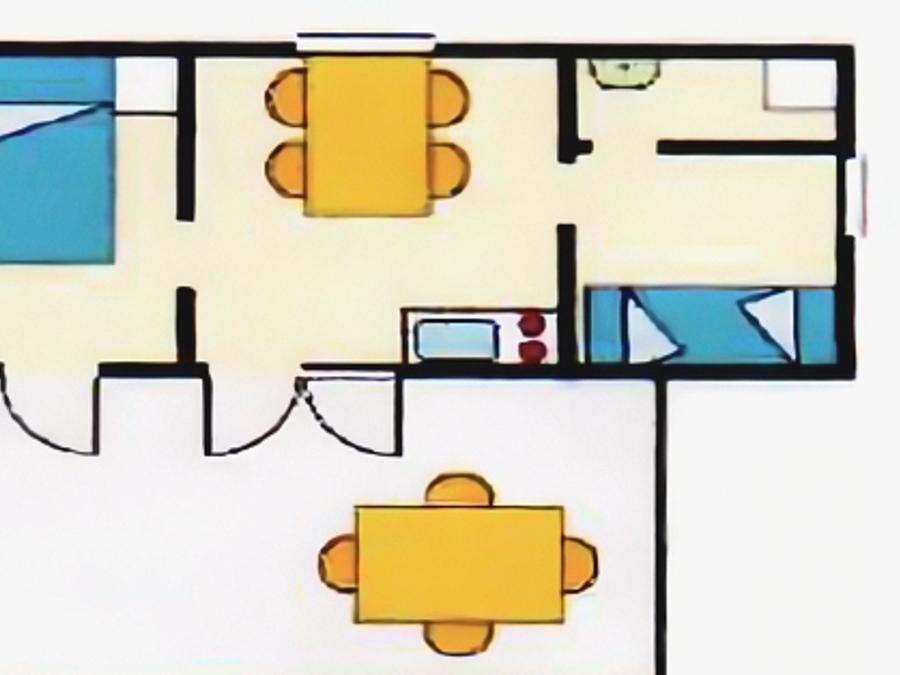 Chalet 4 personnes - sans sanitaires 11