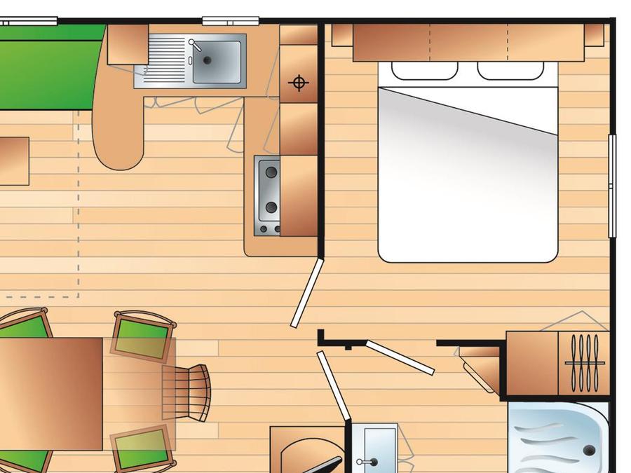 Maison 6 personnes - Cabane du Pêcheur 12