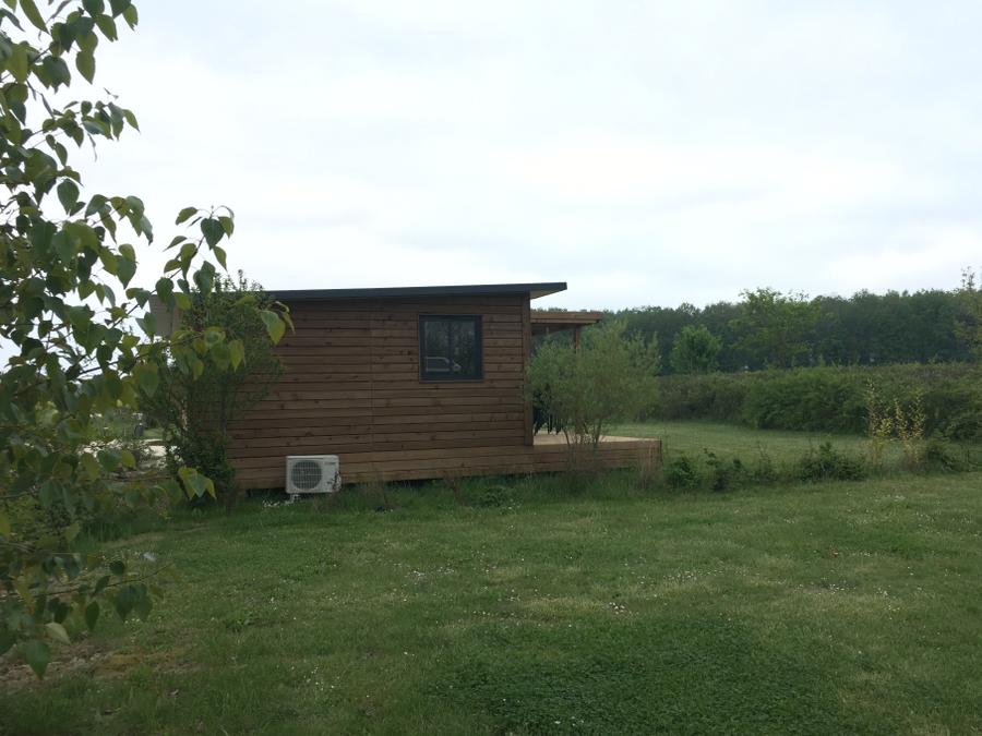 Mobilhome 7 personnes - Gamme FAMILY Chalet PORTLAND- Grande baie vitrée pour accéder à la terrasse : luminosité garantie! 7