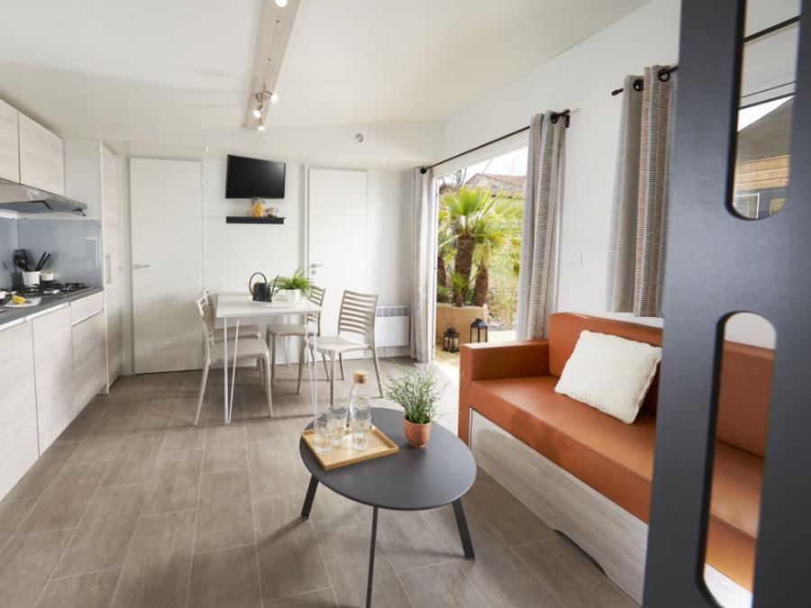 Mobilhome 6 personnes - Super EVO - 3 chambres - Terrasse semi couverte - Climatisation & lave-vaisselle inclus ! 3