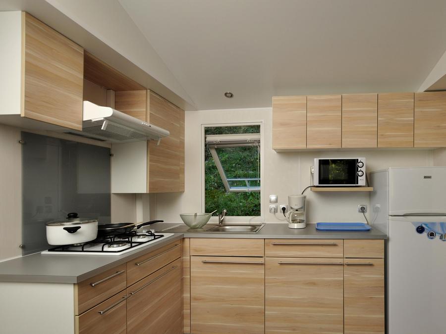 Mobilhome 6 personnes - Mobil-home STANDARD 31 m² (3 chambres) + Terrasse semi-couverte 1