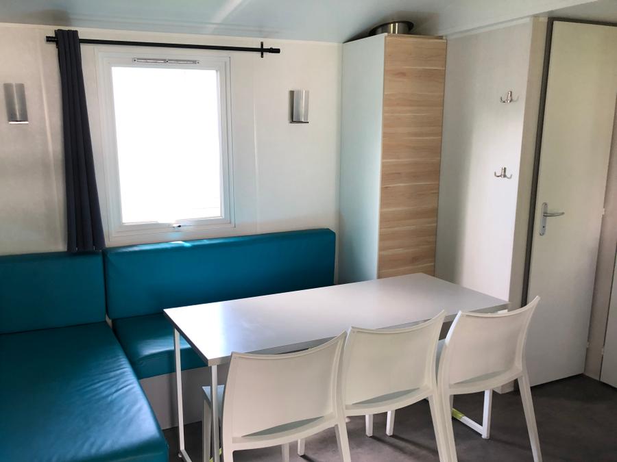 Mobilhome 6 personnes - Mobil home Confort 29m² - 3 chambres + terrasse semi-couverte + TV 6 pers 4