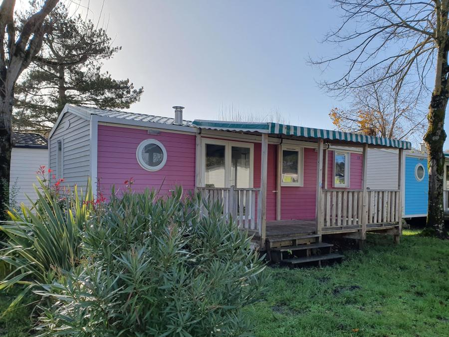 Mobilhome 6 personnes - Mobil home Confort 29m² - 3 chambres + terrasse semi-couverte + TV 6 pers 0