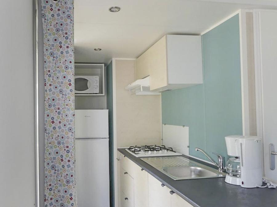 Mobilhome 6 personnes - Mobil home Confort 29m² - 3 chambres + terrasse semi-couverte + TV 6 pers 1