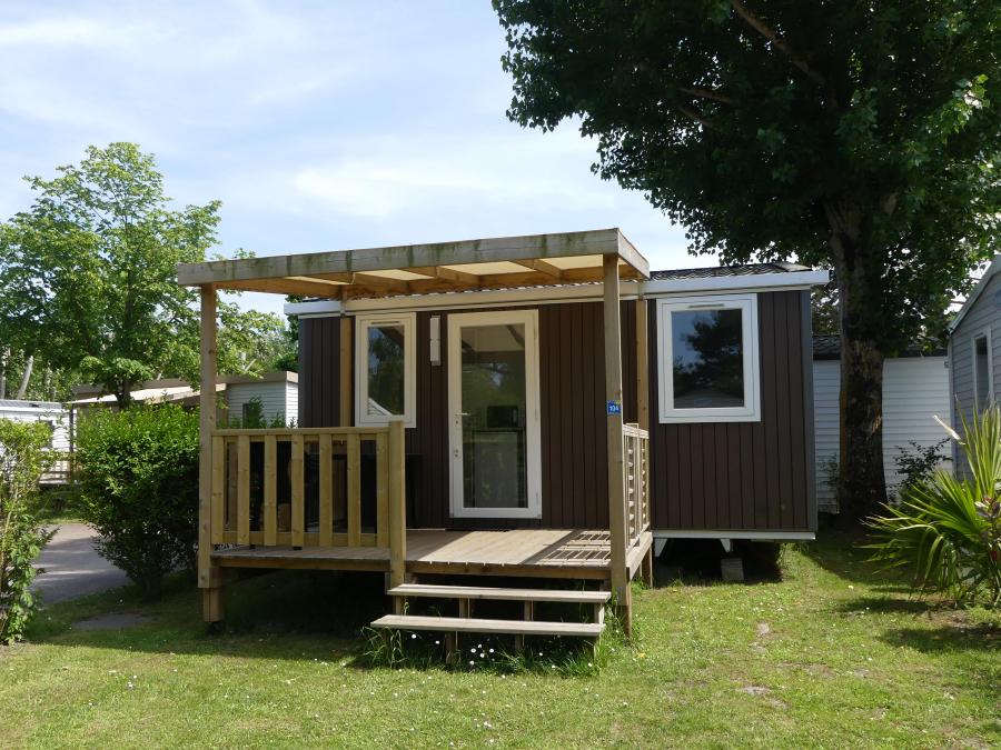 Mobilhome 2 personnes - Mobil home Confort 18m² - 1 chambre + terrasse couverte + TV 2 pers 0