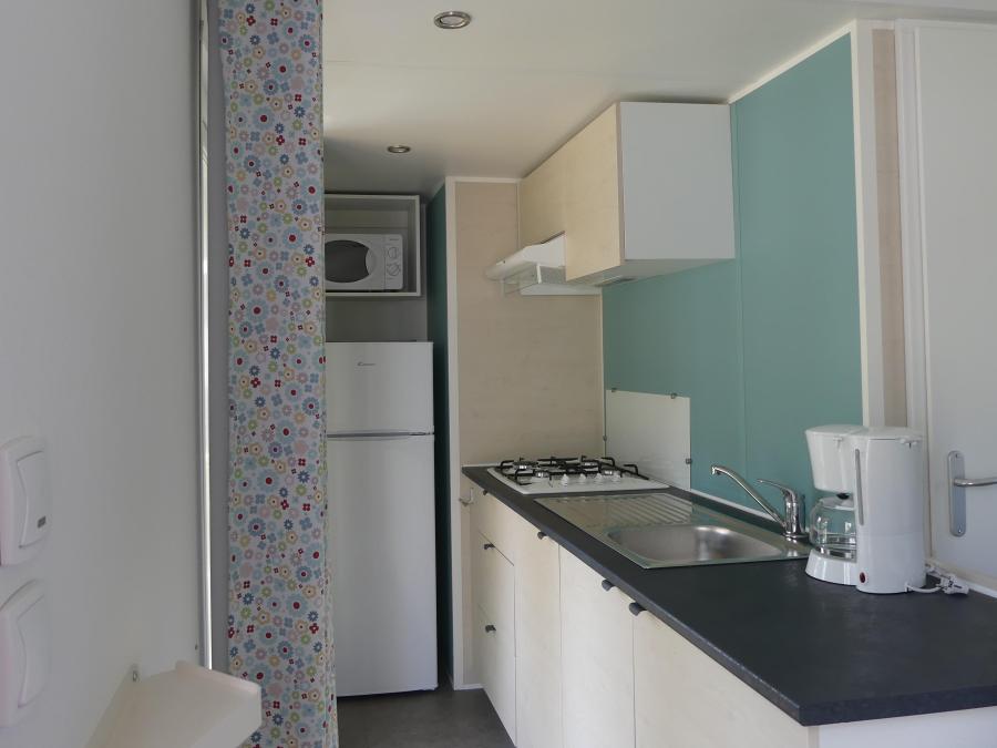 Mobilhome 5 personnes - Mobil home Confort 27m² - 2 chambres + terrasse semi-couverte + TV 2/5 pers 3