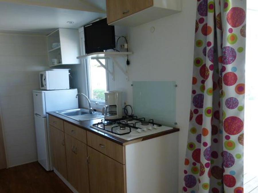 Mobilhome 5 personnes - Mobil home Confort 27m² - 2 chambres + terrasse semi-couverte + TV 2/5 pers 2