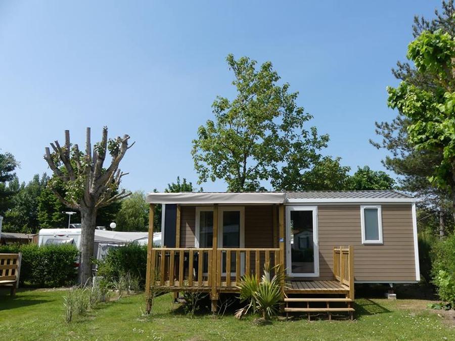 Mobilhome 5 personnes - Mobil home Confort 27m² - 2 chambres + terrasse semi-couverte + TV 2/5 pers 0