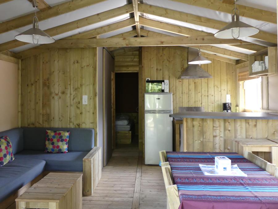 Lodge 5 personnes - Sweetflower Lodge Premium 32m² - 2 chambres + terrasse couverte +TV 4/5 pers 2