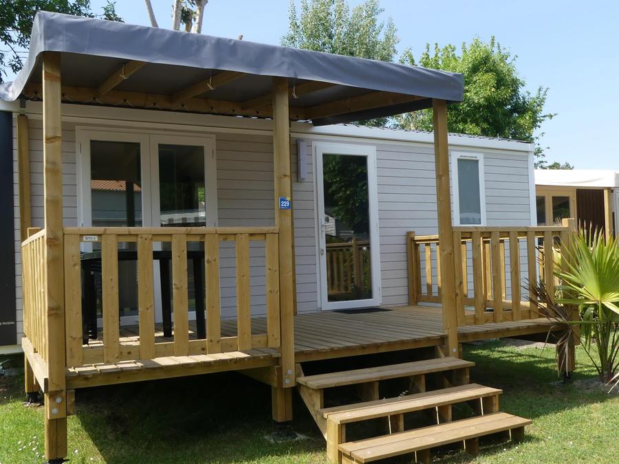 Mobilhome 5 personnes - Mobil home Premium 29m² - 2 chambres + terrasse semi-couverte + lave vaisselle + TV 2/5 pers 0
