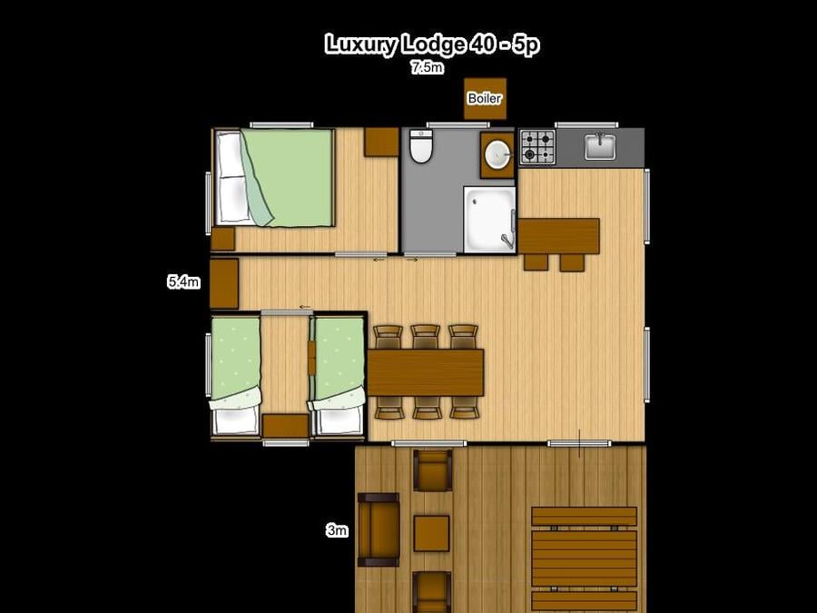 Tente 7 personnes - Tente Luxury Lodge PREMIUM 8